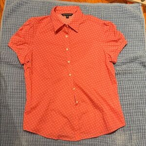 Brooks Brothers Red Patterned Casual blouse/vintage style Medium